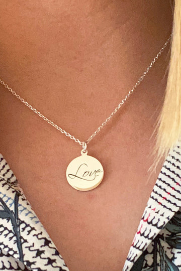 Wisteria London Sterling Silver Love Necklace Wisteria London